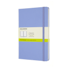 Moleskine Classic  Notebook, Large, Plain, Hydrangea Blue, Hard Cover (5 x 8.25) By Moleskine Cover Image