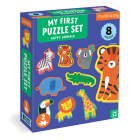 Happy Animals 2 Piece My First Puzzles By Illustrated By Lindsay Dale-Sc Mudpuppy (Created by) Cover Image