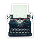 Typewriter Sticker (Lovelit) By Gibbs Smith (Created by) Cover Image