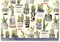 Note Card Watercolor Succulents By Inc Peter Pauper Press (Created by) Cover Image