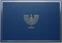 Silver Menorah Small Boxed Holiday Cards By Inc Peter Pauper Press (Created by) Cover Image